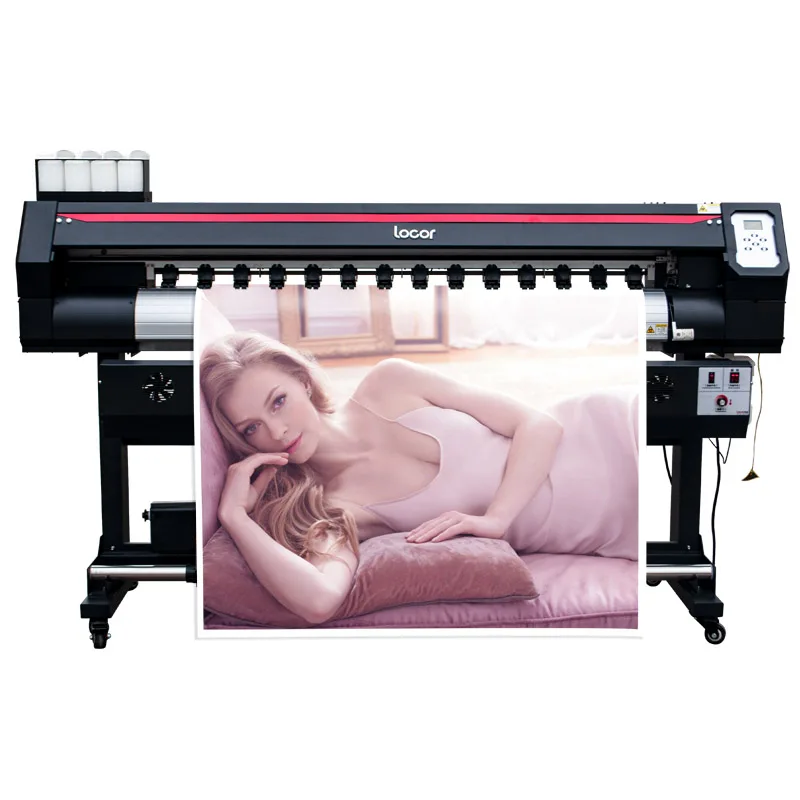 Locor Easyjet1602 Vinyl Sticker Eco Solvent Printer 1.6M Dual Head Xp600 I1600 I3200 Window Graphic Printer 5Ft Wide Format