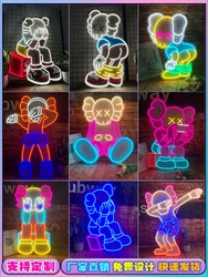 Astronaut neon custom ASTRONAUT LED light with brand bar KTV decoration children's cartoon net red wall shape
