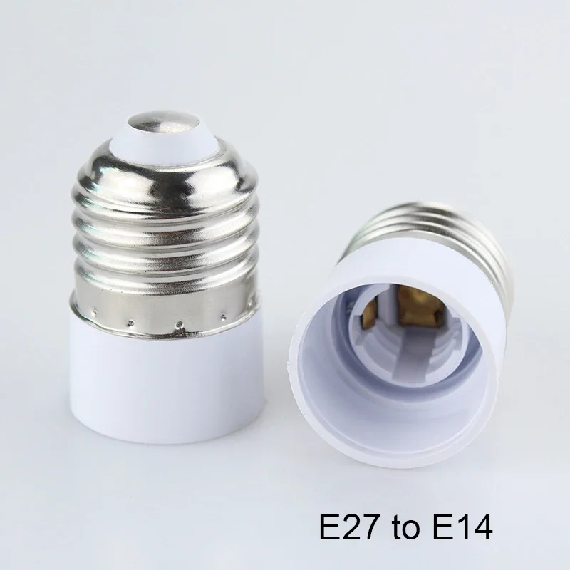 E27 to E14 Lamp Holder Conversion Screw Large to Small Screw E27 to E14 Light Bulb Adapter Holder for Home Lighting
