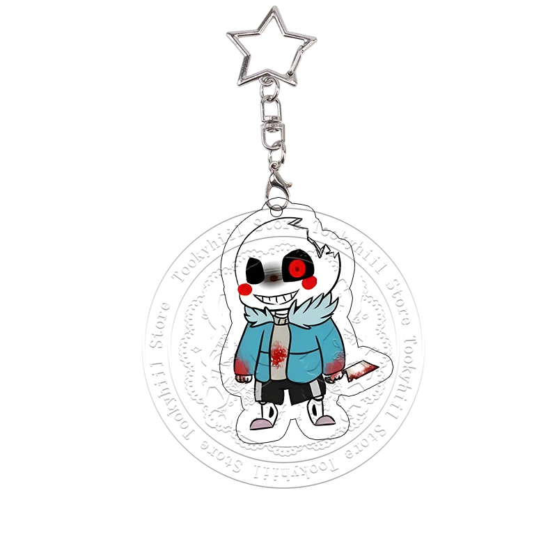 Undertale Acryl-Schlüsselanhänger Frisk Undyne Napstablook Cross Sans Anime Cartoon Spiel Sammlung Taschenanhänger Geburtstagsgeschenk – Detail 9