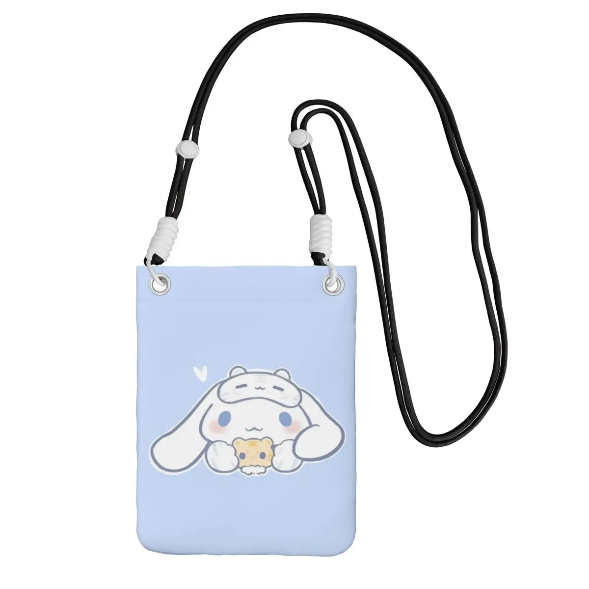 

Custom Cinnamoroll Smart Phone Wallet With Strap Manga Crossbody Bag Women Men Running Mobile Phone Bag