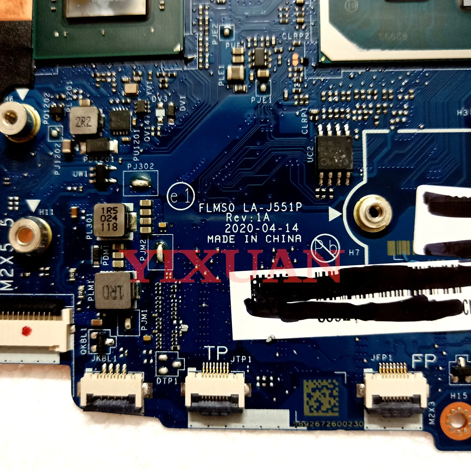 original high quality FLMS0 LA-J551P For Lenovo ideapad 5-14IIL05 Laptop motherboard i5-1035G 16GB RAM tested good