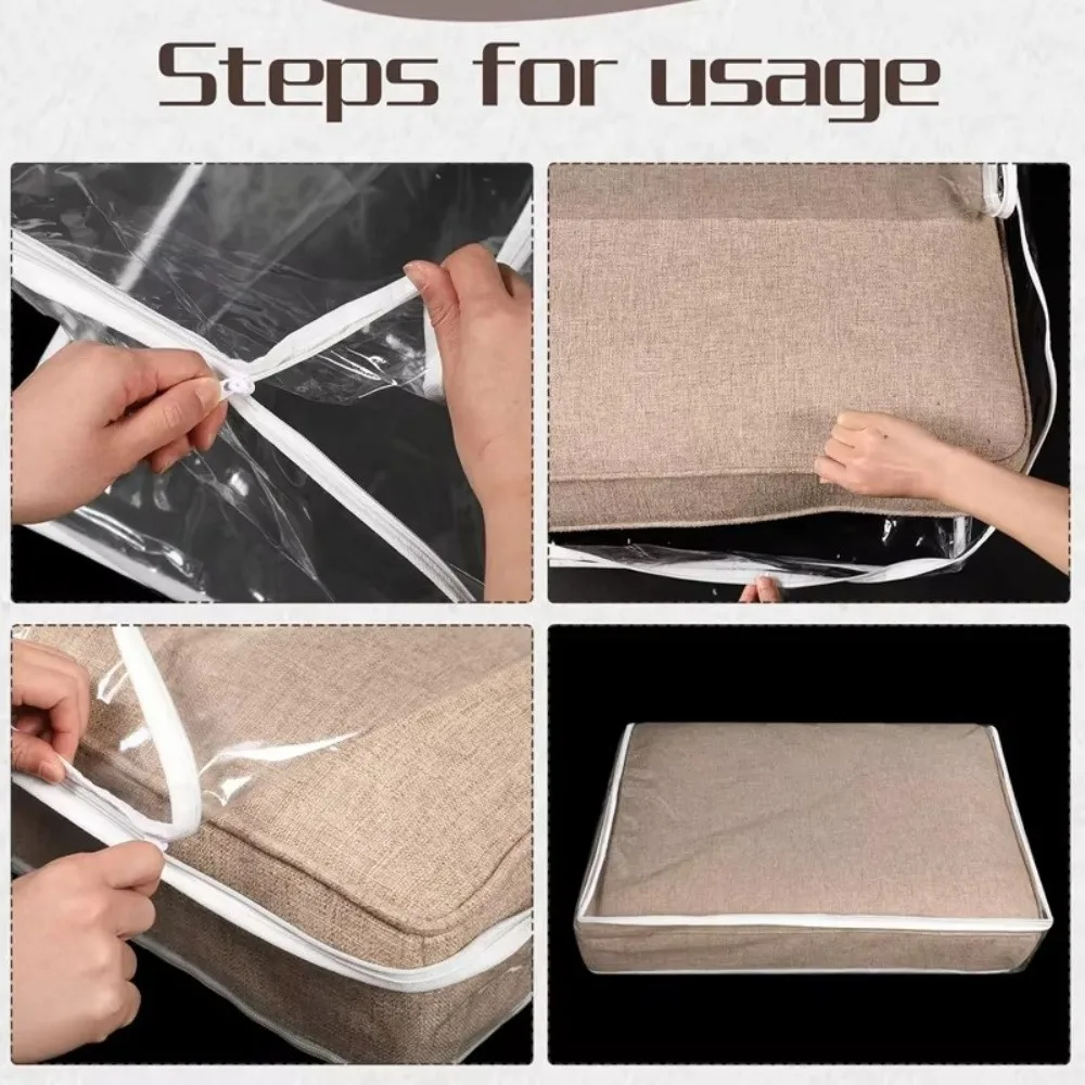 Waterproof Sofa Cushion Cover Transparent PVC Furniture Protection Case Dustproof Furniture Masking Cover Sofa Protection
