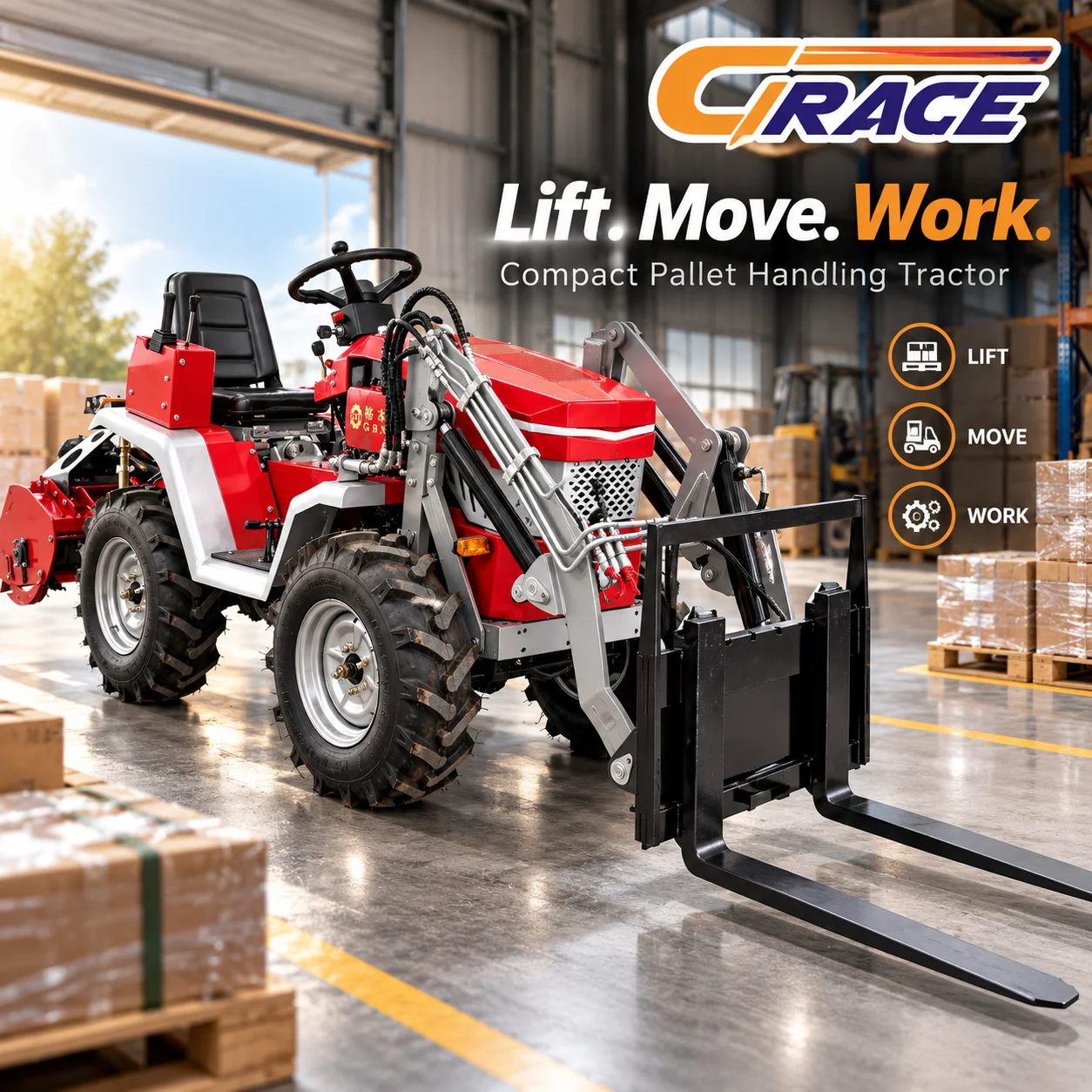 High Productivity Wheel Rotary Tiller Farm Cultivating Machine Multifunctional Soil Tilling Equipment For Small Farmland