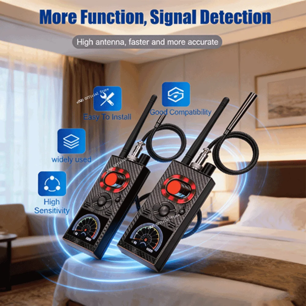 

Counterintelligence Hidden Camera Detector RF Signal Wireless Camera Lens Bug GPS Tracker Magnetic GSM Device Finder Scanner K99
