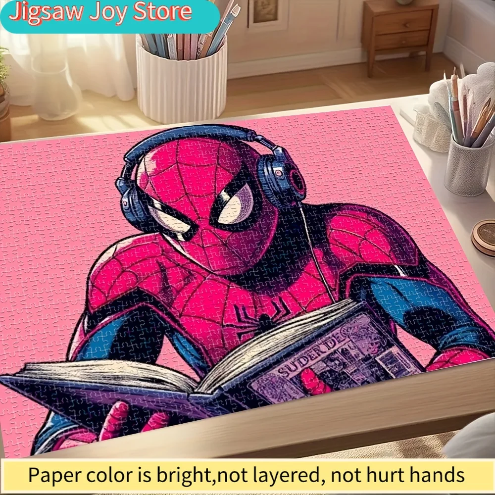 

Marvel 'Spider-Man',Puzzle, Miniature Creative Toy, Suitable for Family Fun Games, Stylish Leisure, Wall Decoration, Thick An