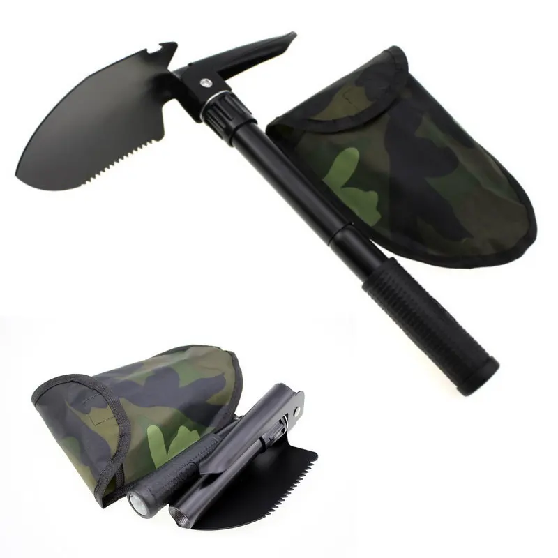 

Multifunction Camping Shovel Survival Folding Shovels Military Tactical Shovel Hiking Outdoor Garden Hoe Digging Tool Kit