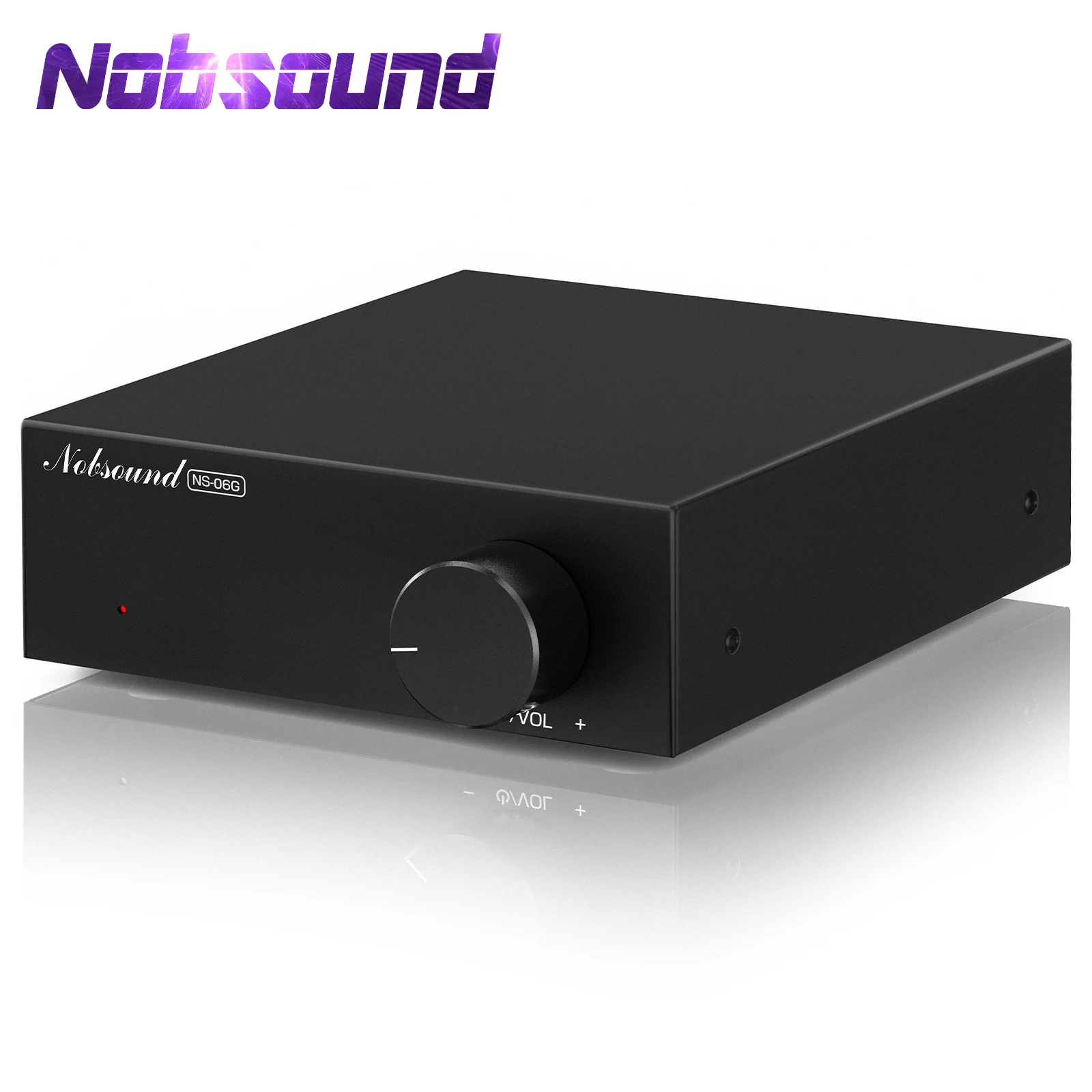 Nobsound NS-06G HiFi TPA3116 Amplificador Digital Home Desk Power Amp 60W × 2 com Adaptador de Alimentação