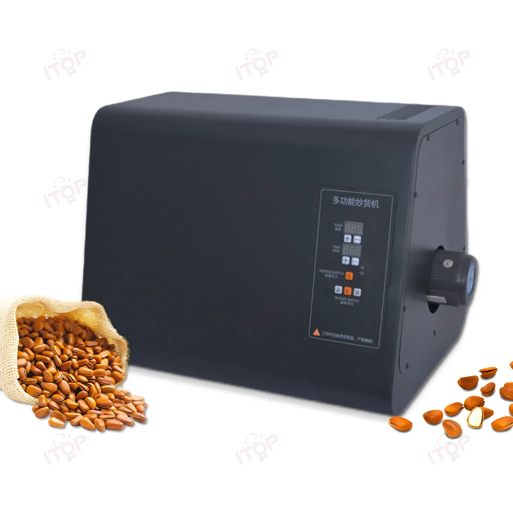 Automatic Small Household Coffee Bean Roaster/grain Roasting Machine Stir-fry Machine/sesame Peanut Nut Bean Coax Machine