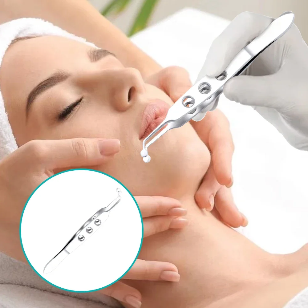 Meibomian الغدة التعبير الملقط ماكياج الجمال الصحة ملاقط الجفن الفولاذ المقاوم للصدأ Meibomian الغدة التعبير أداة الملقط #2