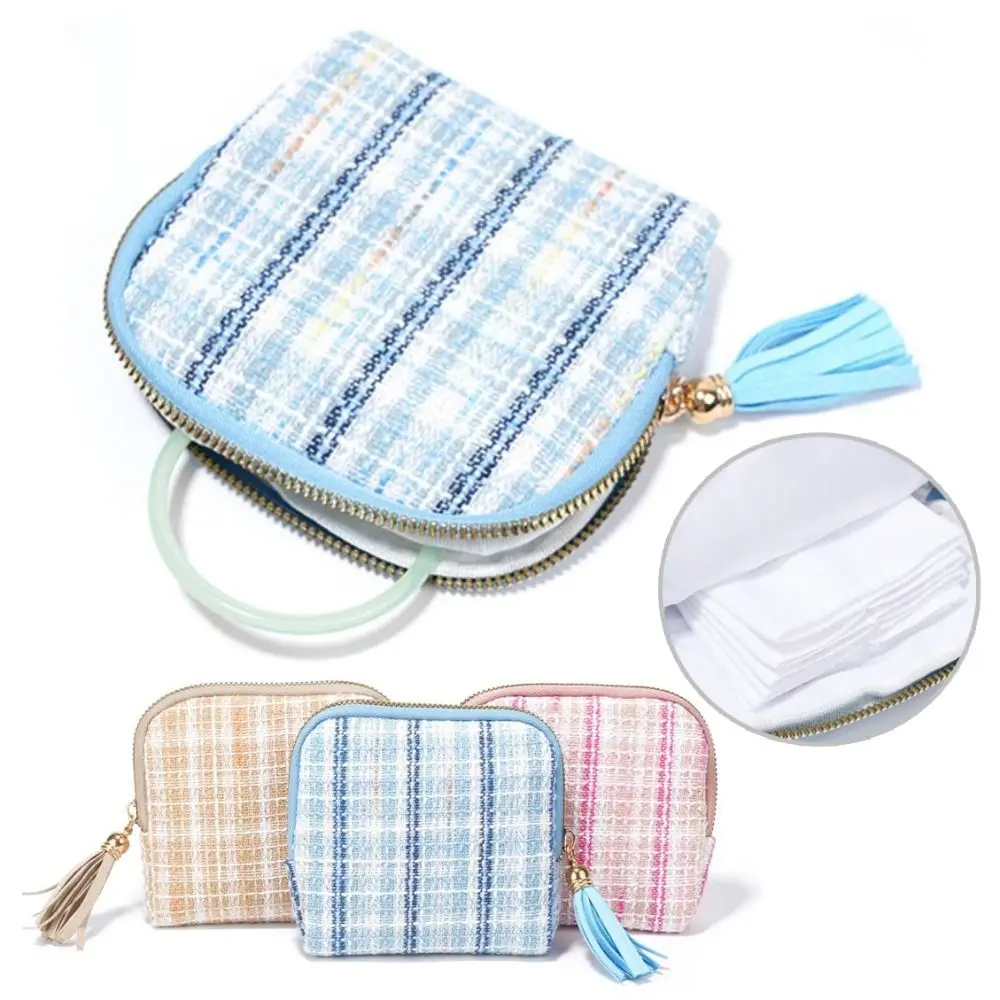 

Multi-Layered Jewelry Storage Bag Anti-Scratch INS Bracelet Display Pouch with Tassel Pendant Anti-friction Women's Wallet Gift