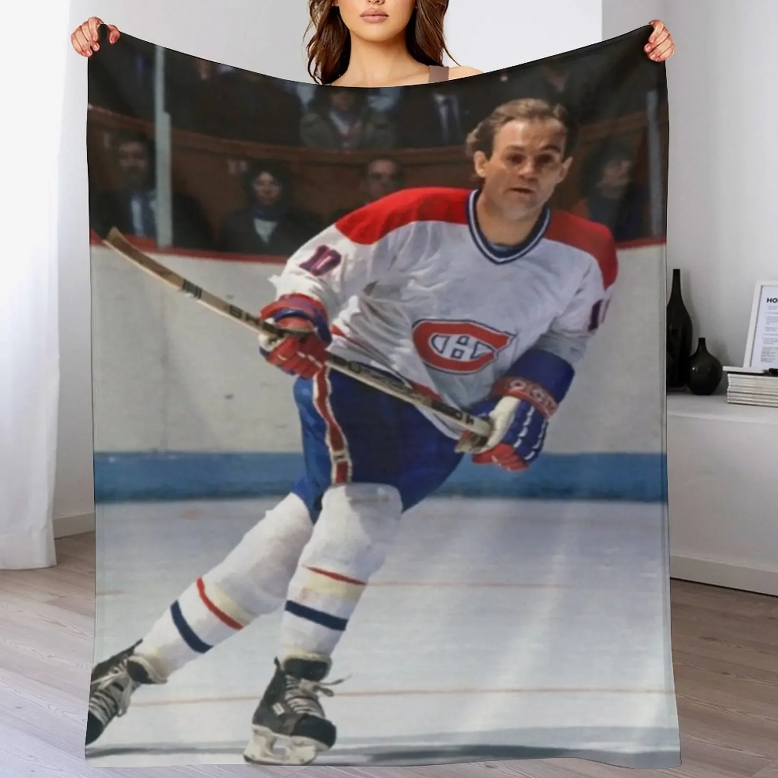 

Guy Lafleur Throw Blanket Multi Purpose Soft Warm Blanket for Home Travel