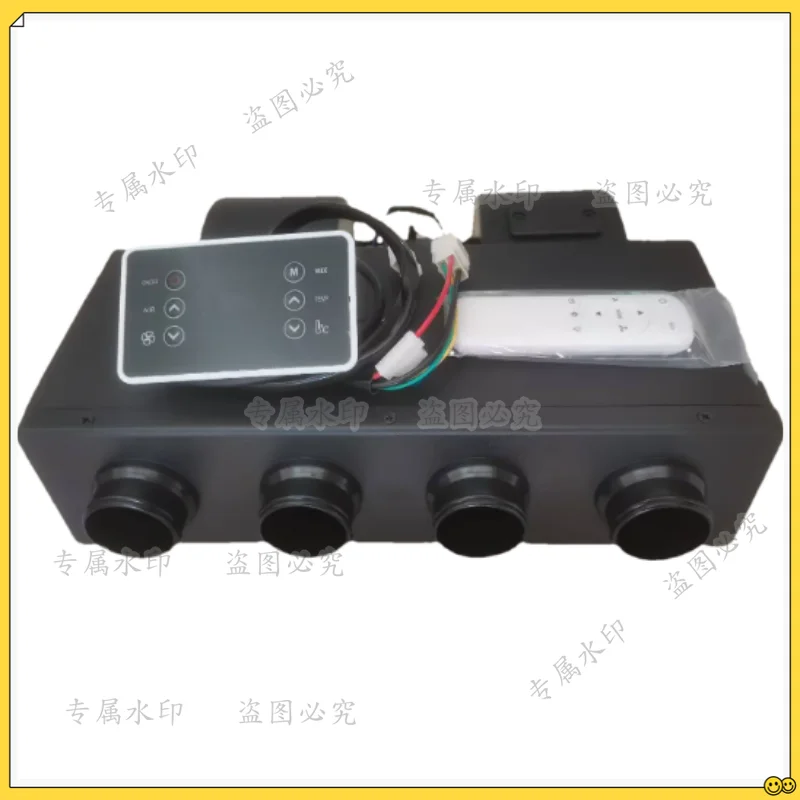 Universal 4 Hole Auto AC Evaporator Assembly Unit Air Conditioner & Heaterr 24V 12V for Classic Cars Truck Van Street Red Rod AC