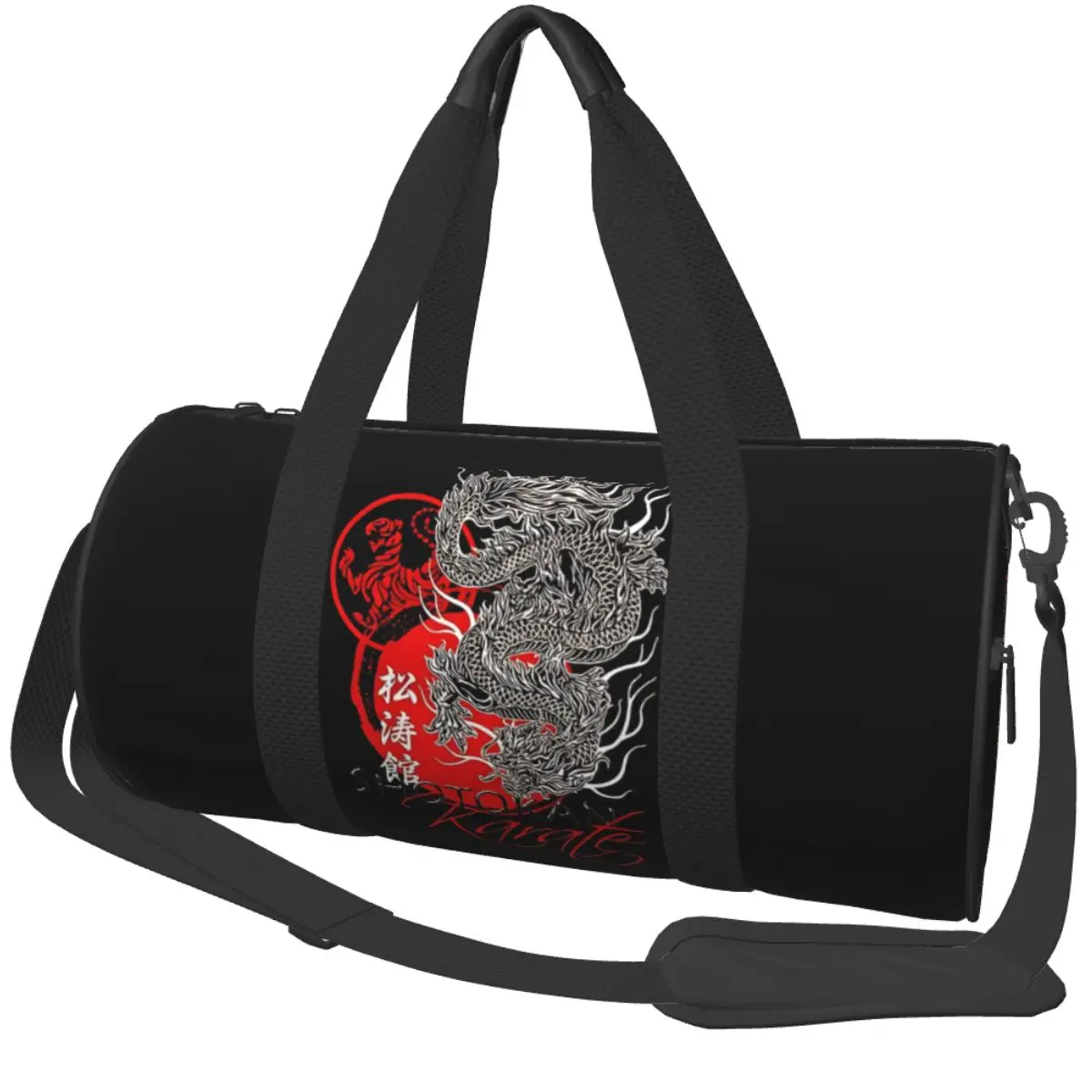 

Сумка для спортзала Shotokat Karate Dragon Kime, портативные спортивные сумки с обувью, дорожная сумка с принтом, новинка, сумка для фитнеса для мужчин и женщин