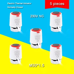 Heating 230V normally closed type M30*1.5mm electric floor heating actuator TRV constant Temperature radiator - Valves (5 piece)