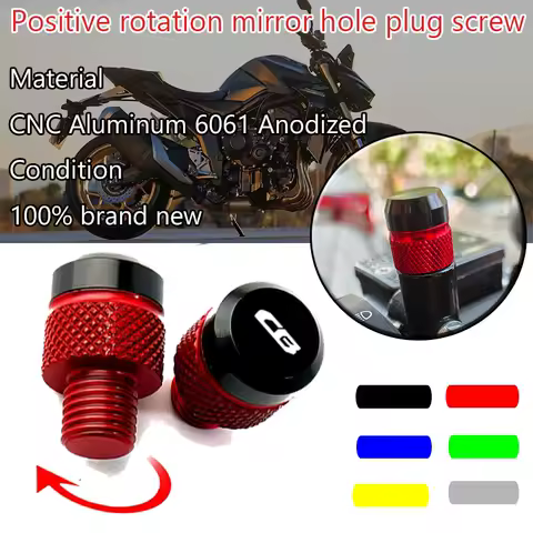 For Rebel 500 CMX 300 1100 CMX500 CB650R CB1000R CBR650F CB500X CBR 650R 600R Motorcycle Mirror Hole Plugs Screws Bolts