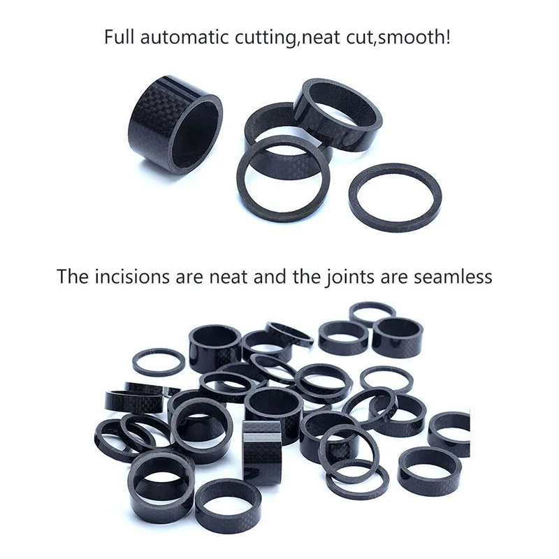 11pc set Bicycle Carbon Fiber Washer 1-1/8\