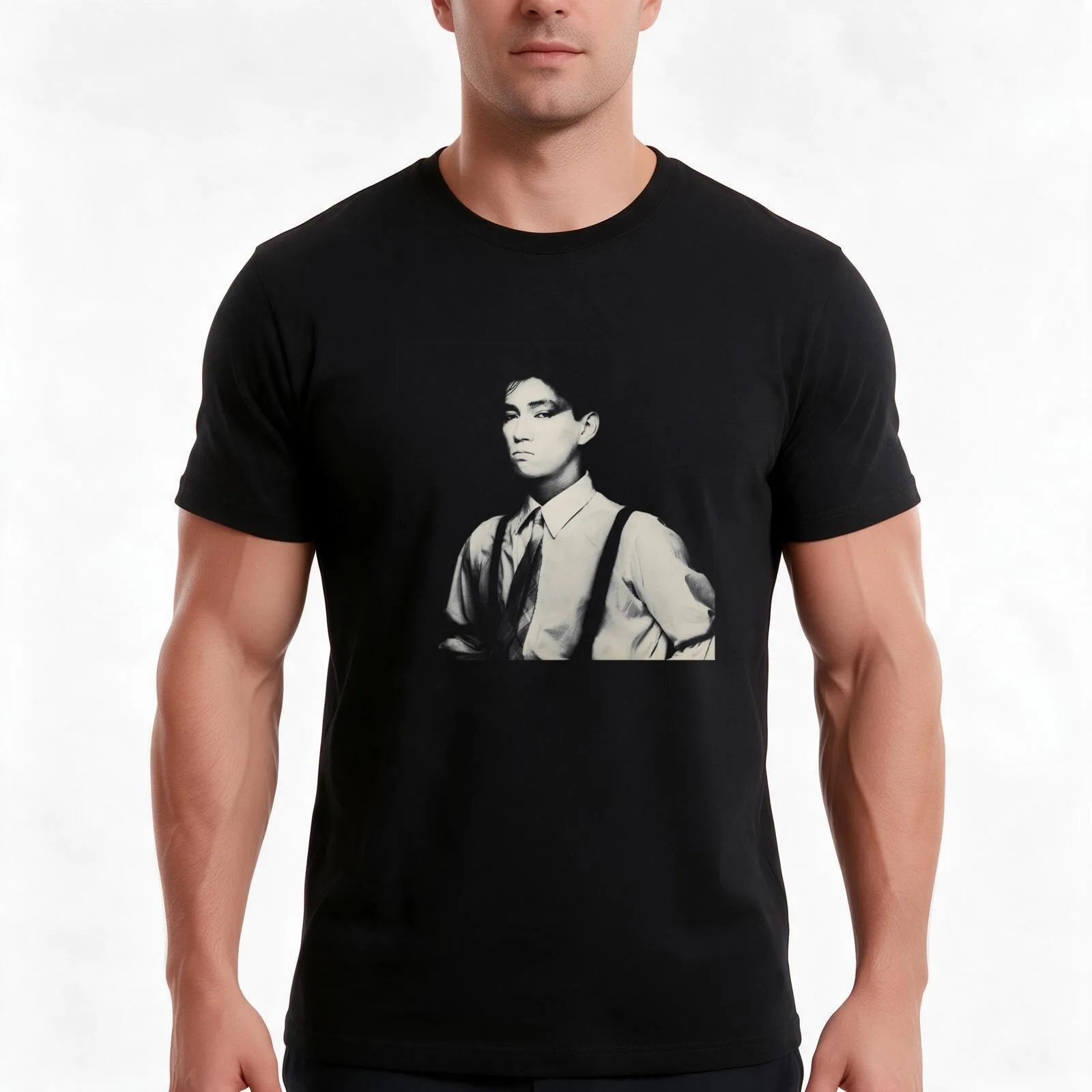 RYUICHI SAKAMOTO - BAMBOO HOUSES T-Shirt Summer Casual Cotton Tee Oversized Streetwear Tops Vintage Graphic Print