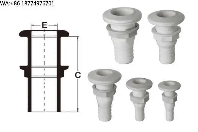 

Морские аксессуары: Проходной отверстие для кабеля в корпусе, пластик, белый