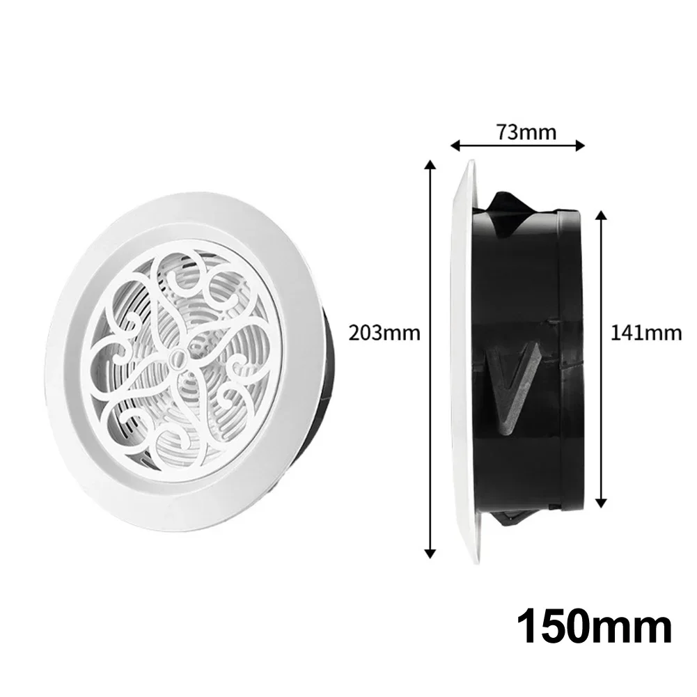 Application Air Ventilation Cover Proper Ventilation Round Air Vent Grille ABS Adjustable Air Flow Fresh Grille
