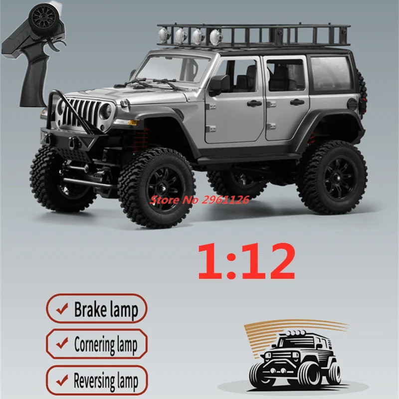 

1:12 Full Scale RTR Version RC Crawler Car LED Light Rock Crawler Climbing Truck Off-road Vehicles With Led Lights Adults Toys