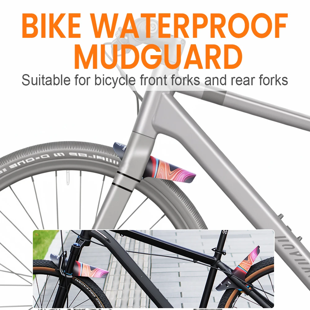CHOOEE MTB Road Folding Bicycle Mudguard Fender - Cycling Mud Guard with Front/Rear Wheels Fenders Wings Bike Accessories