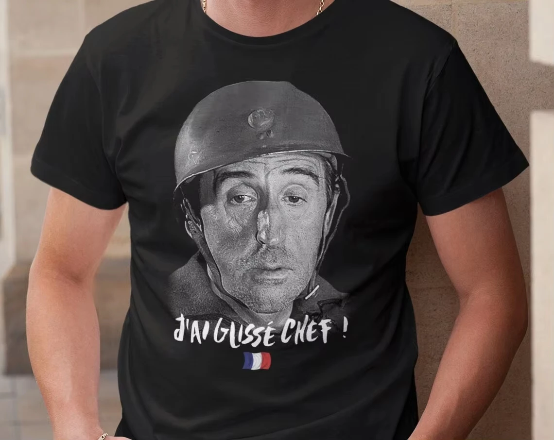 جديد وصول موضة الوزن الثقيل تي شيرت ساخن القطن رجل مضحك أنا زلة رئيس جان Lefebvre الممثل الفرنسي سينما هدية الشركة السابعة #1