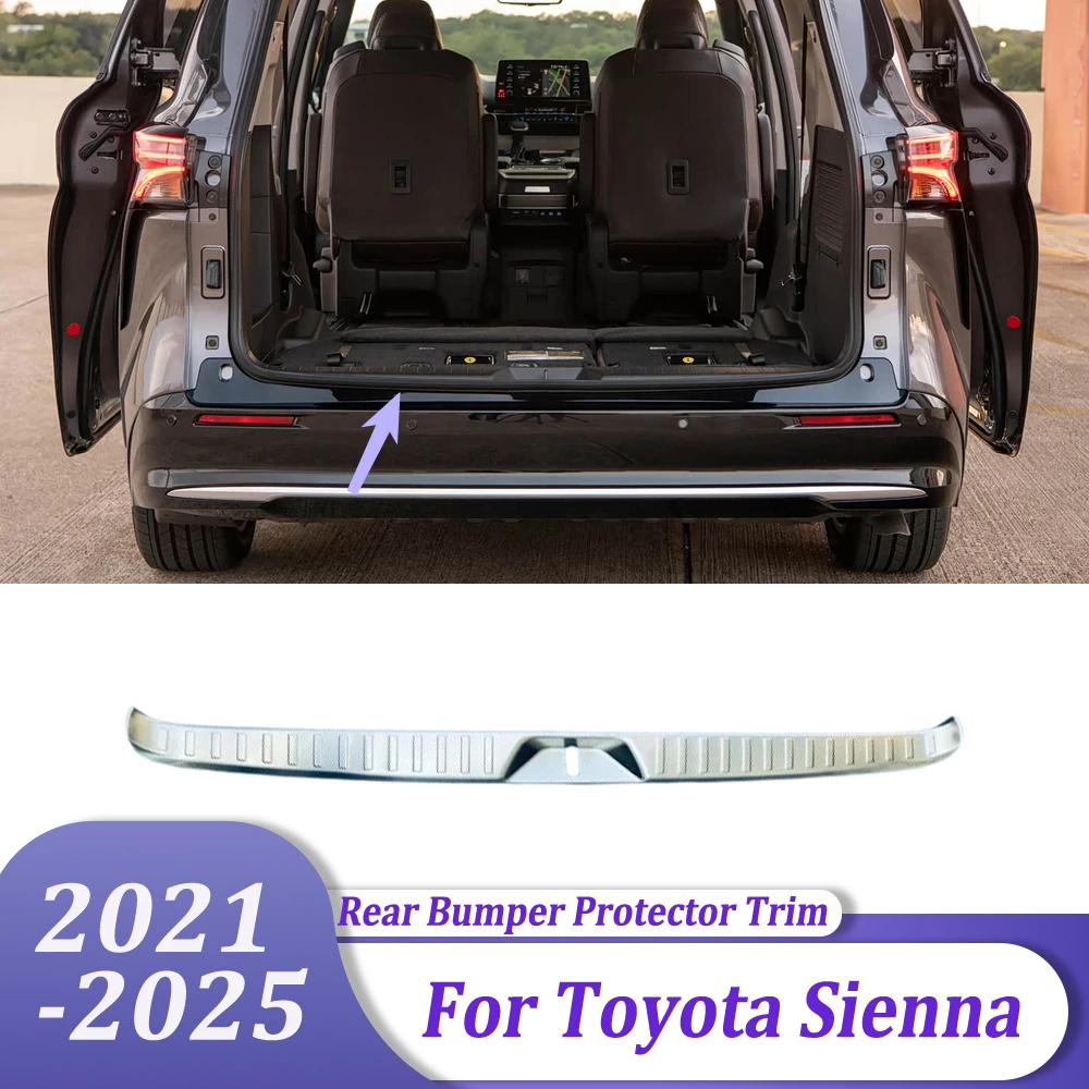 

Накладка на порог, внутренняя защита заднего бампера, накладка, автомобильные аксессуары для Toyota Sienna 2021 2022 2023 2024 2025