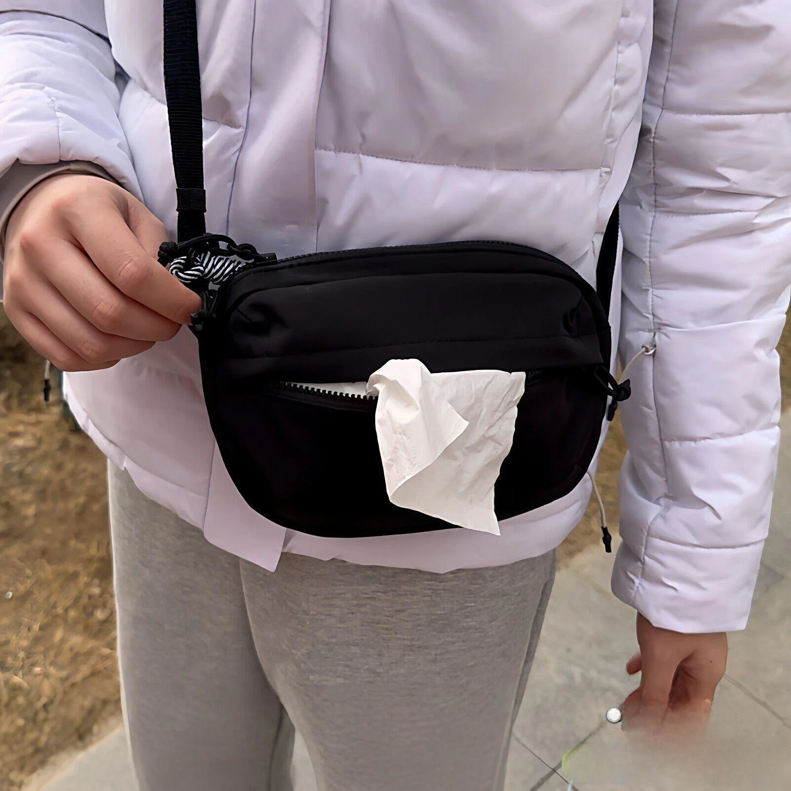 

Ультралегкая сумка-кроссбоди для девочек, маленькая, портативная, для хранения салфеток, с большой вместимостью, многофункциональная, на одно плечо