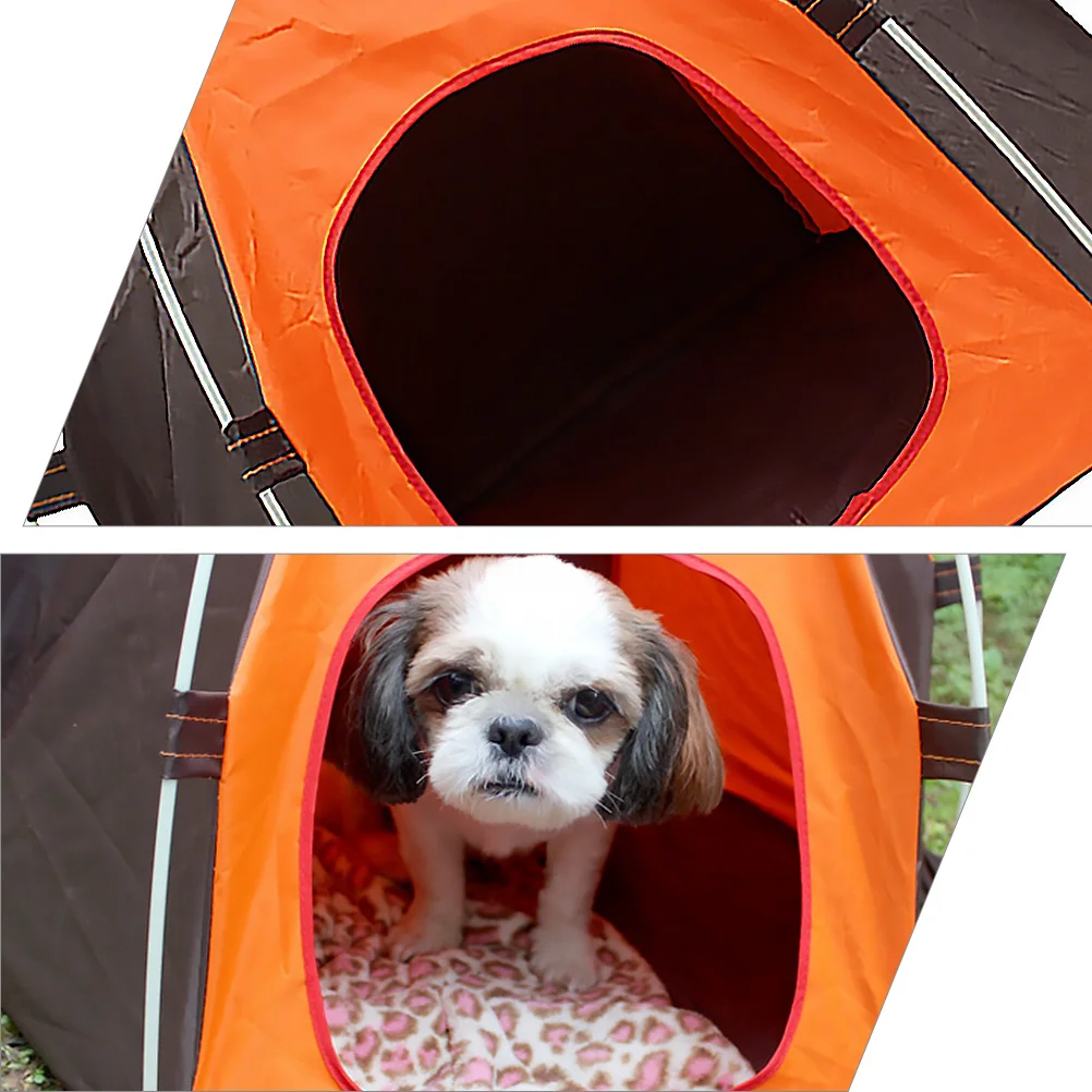

Foldable Outdoor Pet Tent Waterproof Breathable Portable Dog Shelter for Couch Bed Car Use Sun-Block Pet House for Cats and Dogs