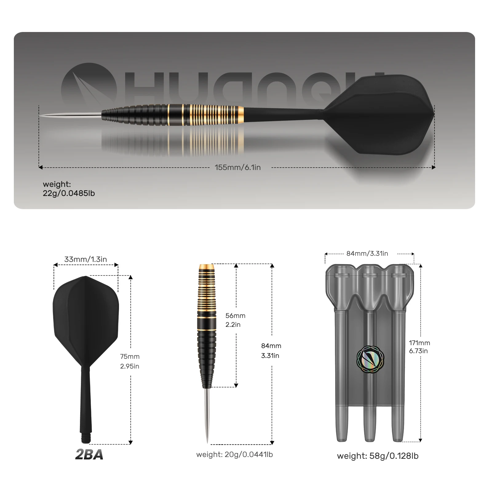 Huanqu 22g Professional Dart Set 3