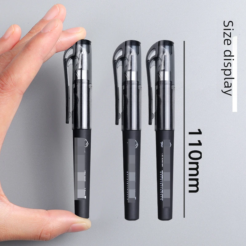 Bear Pocket Pen Short Portable Small Ultra Short Mini Gel Pen Black 0.5 Bullet Pocket Pen Glass pen Glass fountain pen