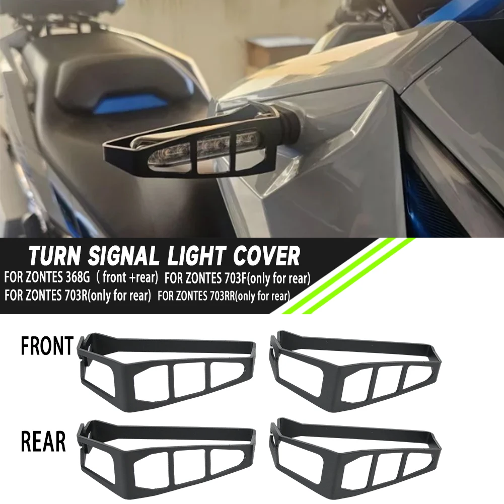 Motorcycle Front Turn Signal Lampshade Rear Tail Light Anti Scratch Protection Decorative Cover For ZONTES ZT 368G ZT 368-G G368