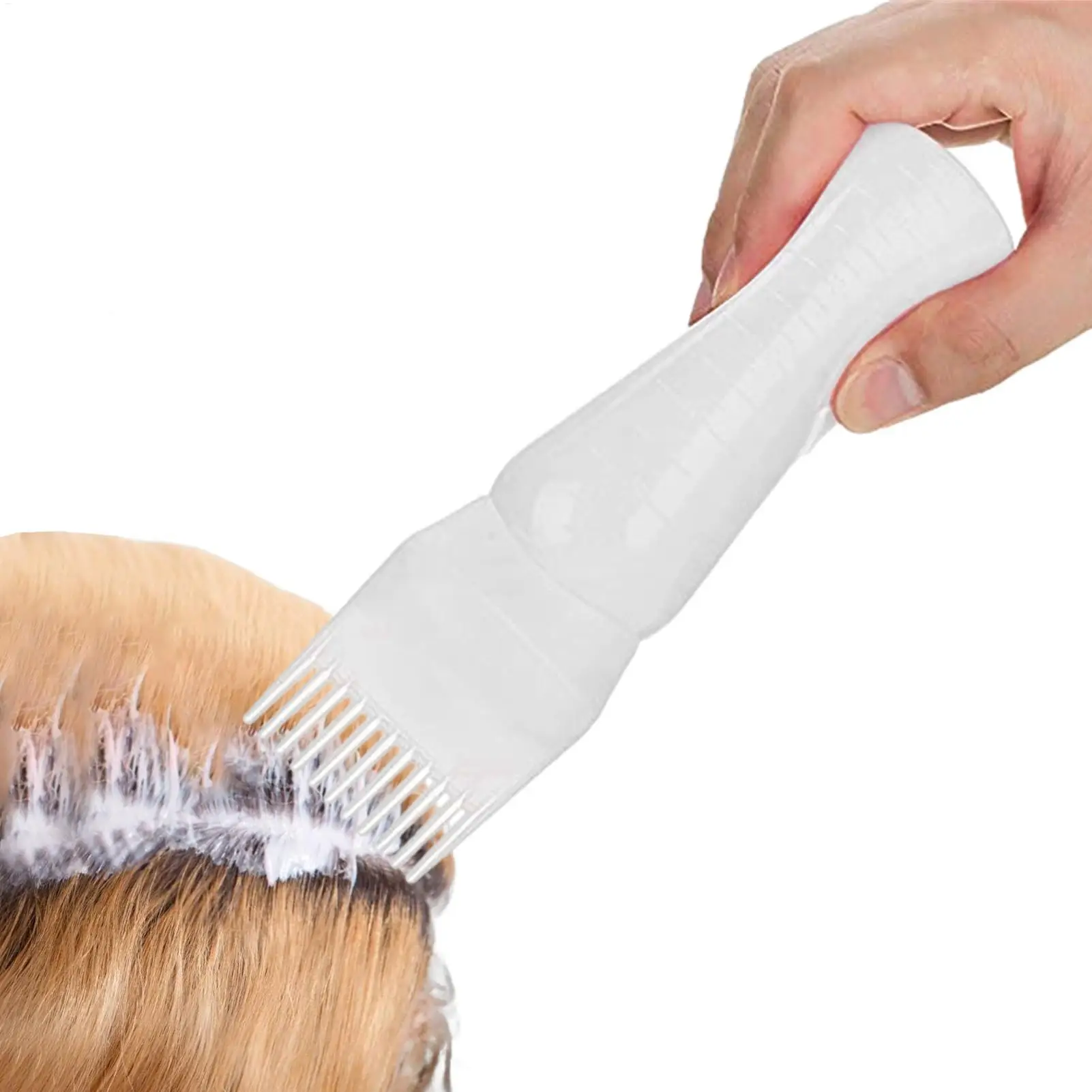 Hair Dye Refillable Bottle Applicator Comb Multicolor Plastic Dispensing Salon Oil Hair Coloring Hairdressing Styling Tool