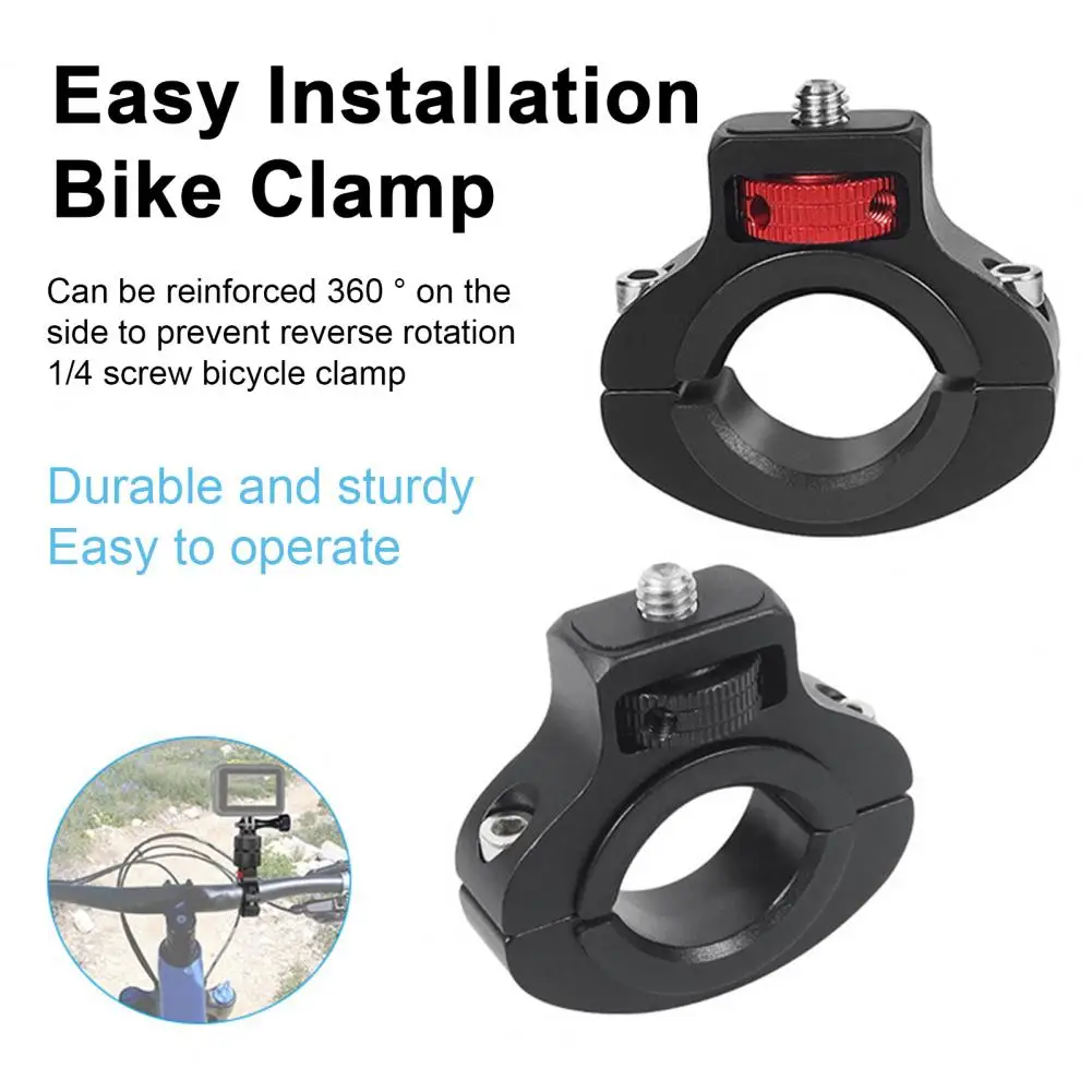Регулируемый зажим для велосипеда, универсальный зажим для руля мотоцикла, держатель для камеры с прочной конструкцией для защиты от сотрясений для любого