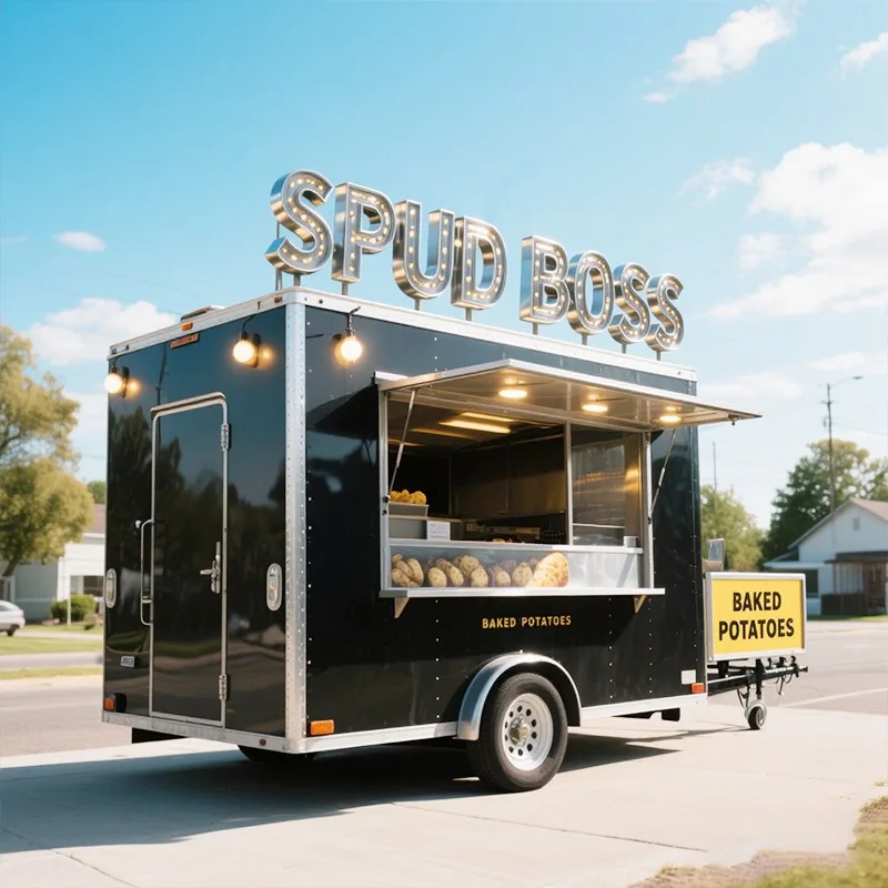 

Catering Food Cart Truck Fully Equipped Mobile Kitchen Pizza Coffee Dining Car Food Cart Ice Cream BBQ Truck Mobile Food Trailer