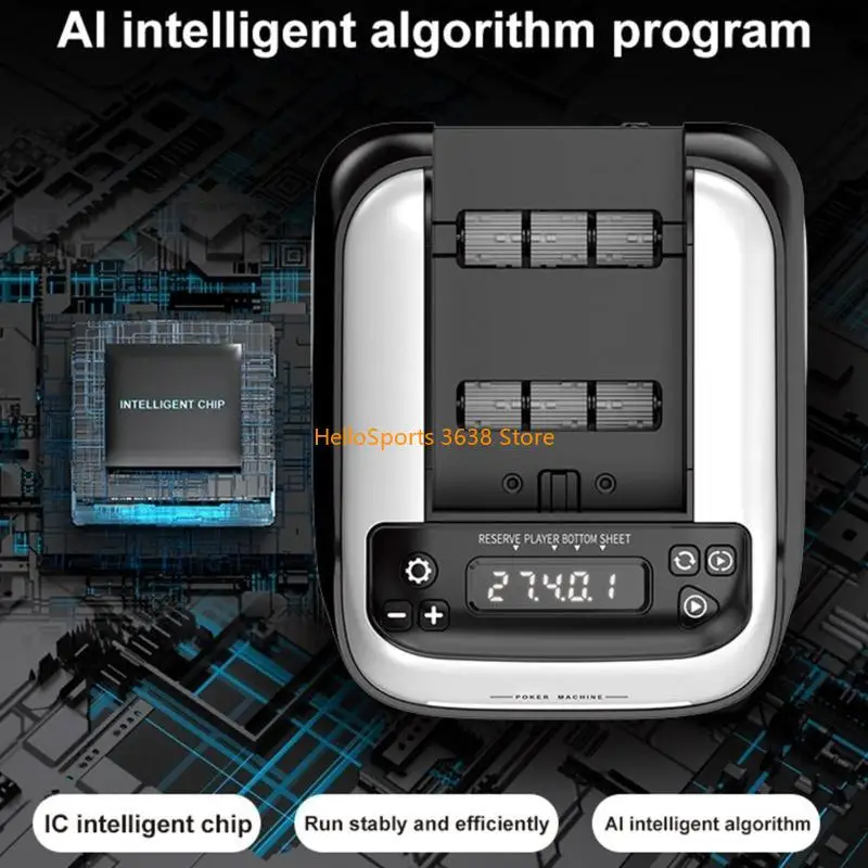 

A52F 360 градусов вращающейся покерной карты Shuffler Machine Играя в покерном диспенсерном устройстве для домашних вечеринок и