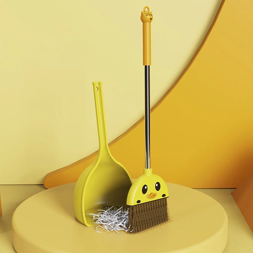 Desktop Little Yellow Duck Broom Toddler Toys for Toddlers Bundle Pp Kids Cleaning