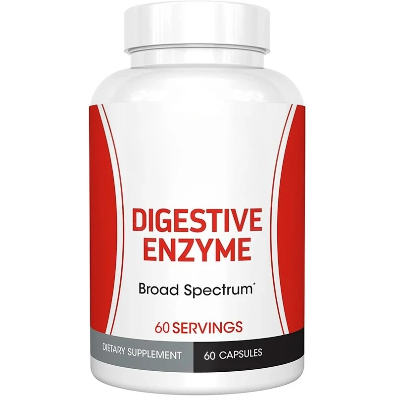 

Digestive enzyme supplements -60 capsules - Multiple enzymes - Food tolerance - Hemispherical glucose enzymes, peptidases, etc