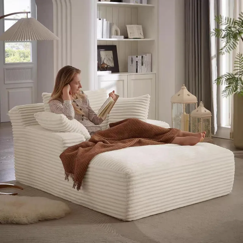 Compressed Sponge Sofa Corduroy Recliner Integrated Molding Frameless Amazon Compression Sofa
