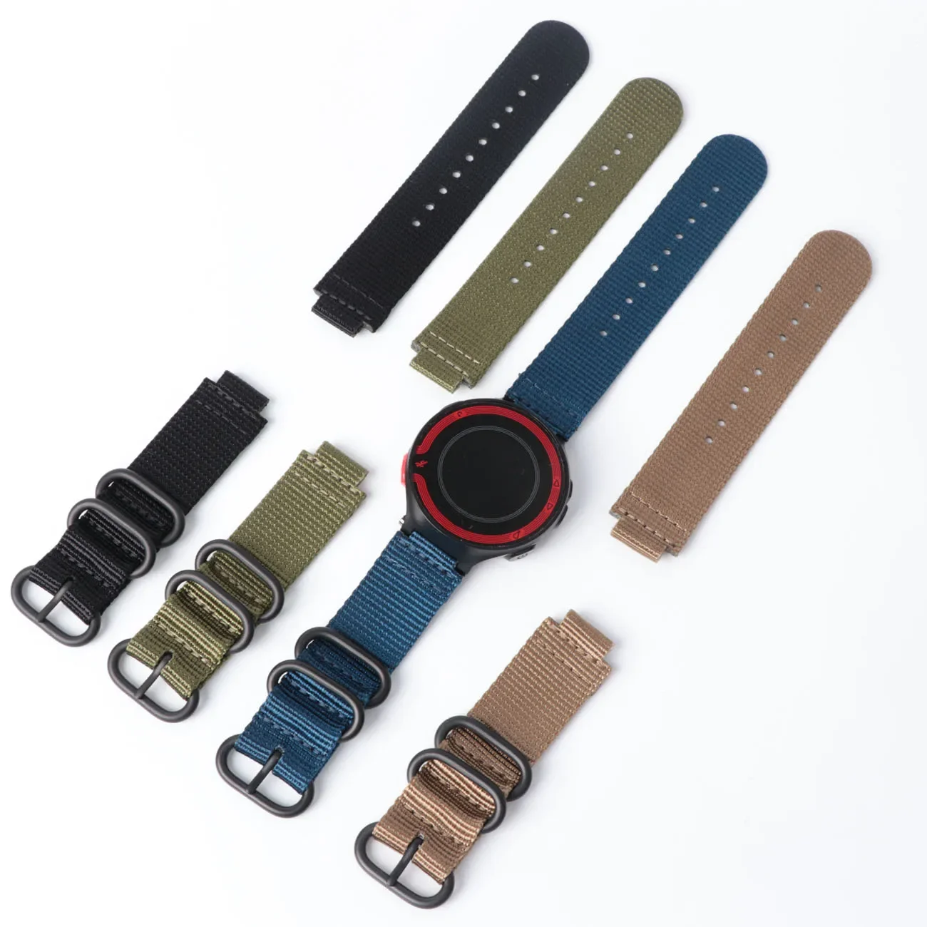 22mm-15mm Soft Nylon Watch Strap For Garmin Forerunner 220 235 620 630 735 S5 S6 S20 Watch Band Replacement Wrist Bracelet