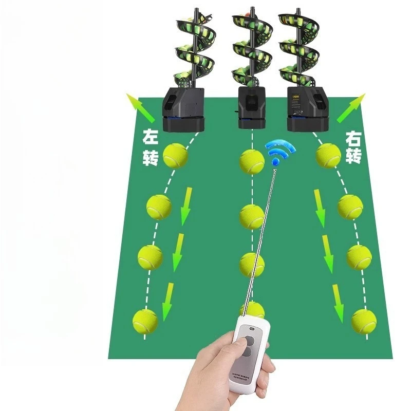 آلة رمي الكرة التنس العالمية، آلة خدمة التحكم عن بعد، آلة توصيل الكرة المدرب #2