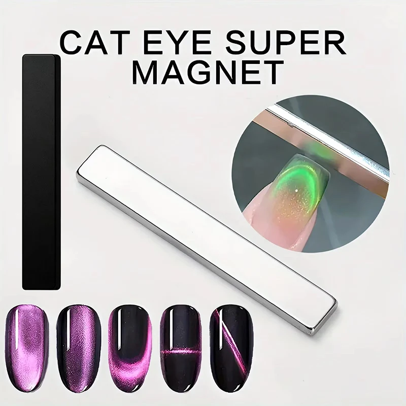 60x10x3 Nail Art Big Magnetic Pen 3D Cat Eye Painting Nails Art Design Dual-Ended Magnet Wand Gel Polish Magic for Manicure DIY