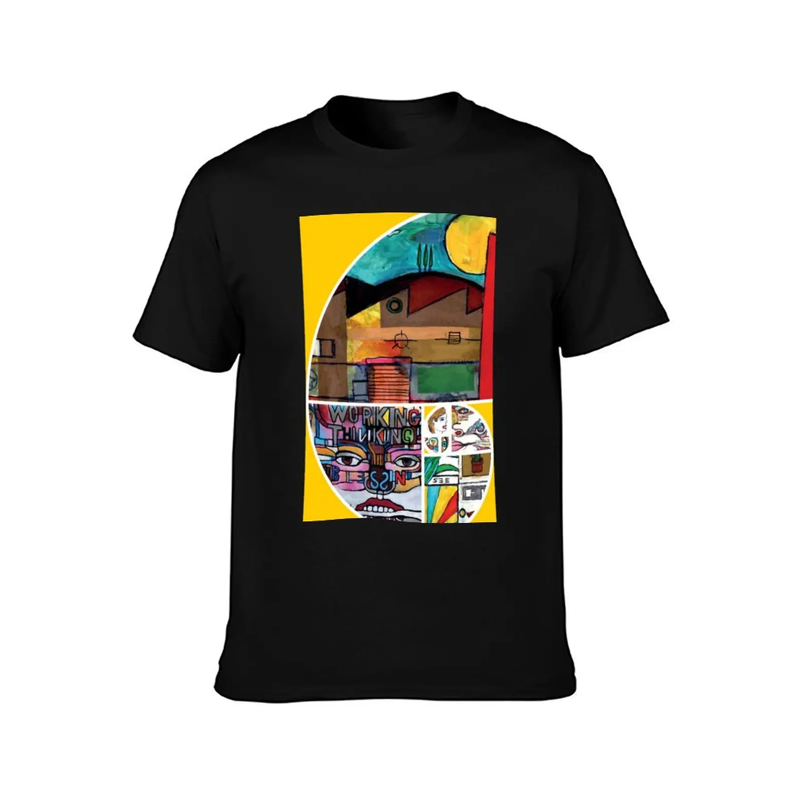 FRAGMENTS T-Shirt Street Art Print Tee Shirt T-Shirt