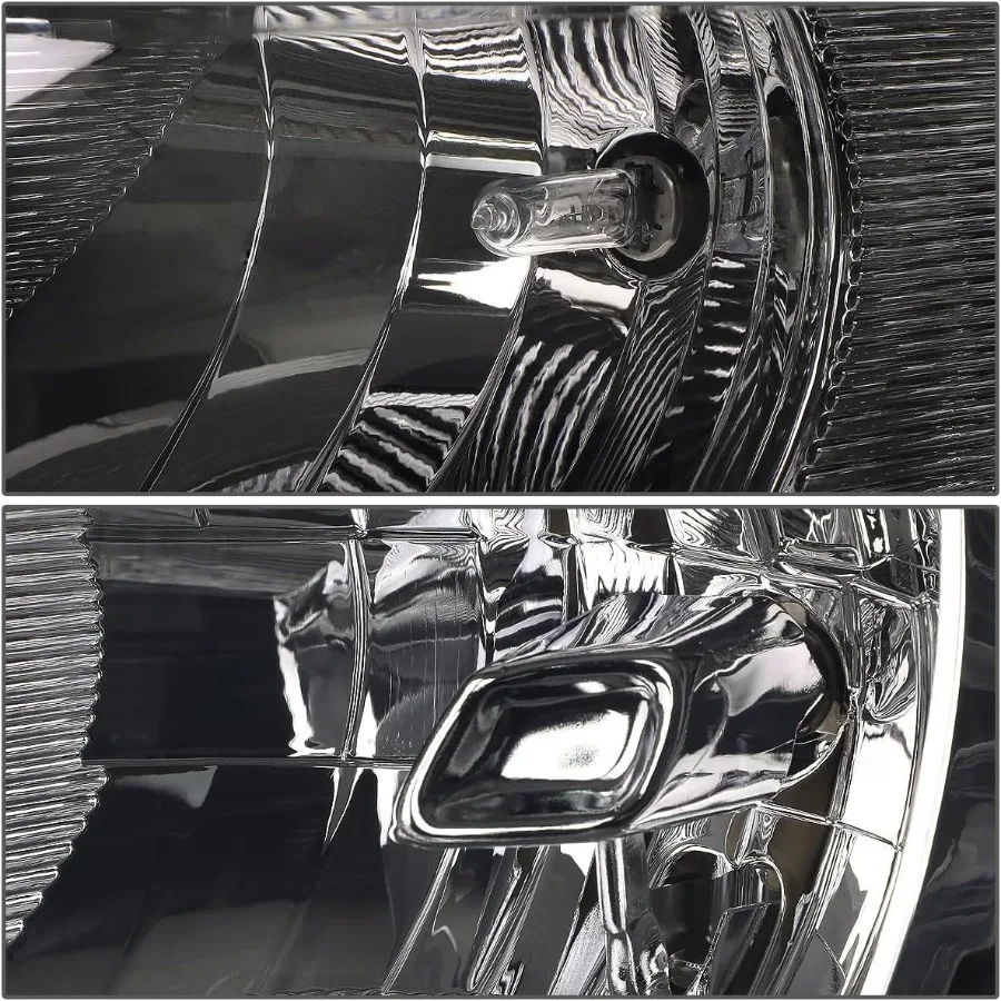 مجموعة مصابيح أمامية متوافقة مع 20132016 Ford Escape عدسات مدخنة يسار يمين مجموعة مصابيح أمامية زاوية شفافة لتقوية الليل المحسنة #2