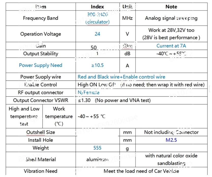 100W Noise Module 3.3ghz 3.5ghz 3.8ghz 3GHZ 1000-1300MHZ  1900-2200MHZ  2200-2500MHZ  2500-2800MHZ  1300-1600MHZ  3100-3300MHZ