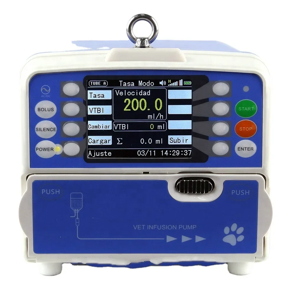 

VET Veterinary syr-in-ge pump for medical use Inf-u-sion Pump rechargeable battery in-jec-tion pump