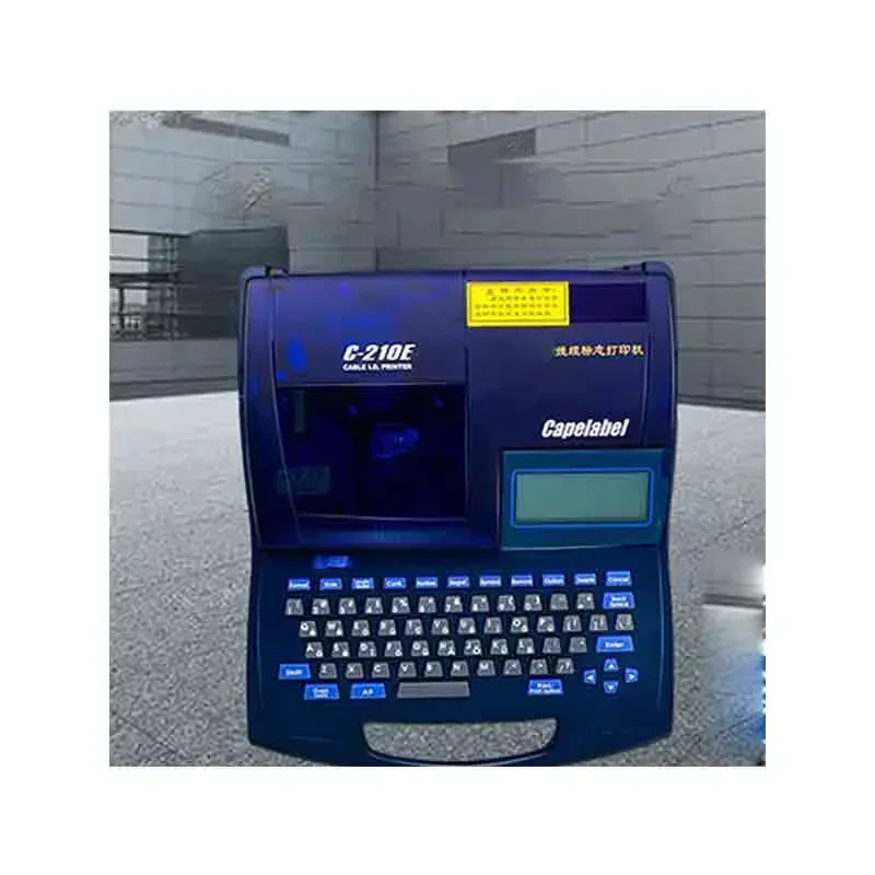 

Новая электрическая машина для маркировки линий C-210E, портативная маркировочная машина, номер трубки, рукав, термопринтер для этикеток, оригинальный импортный Eng