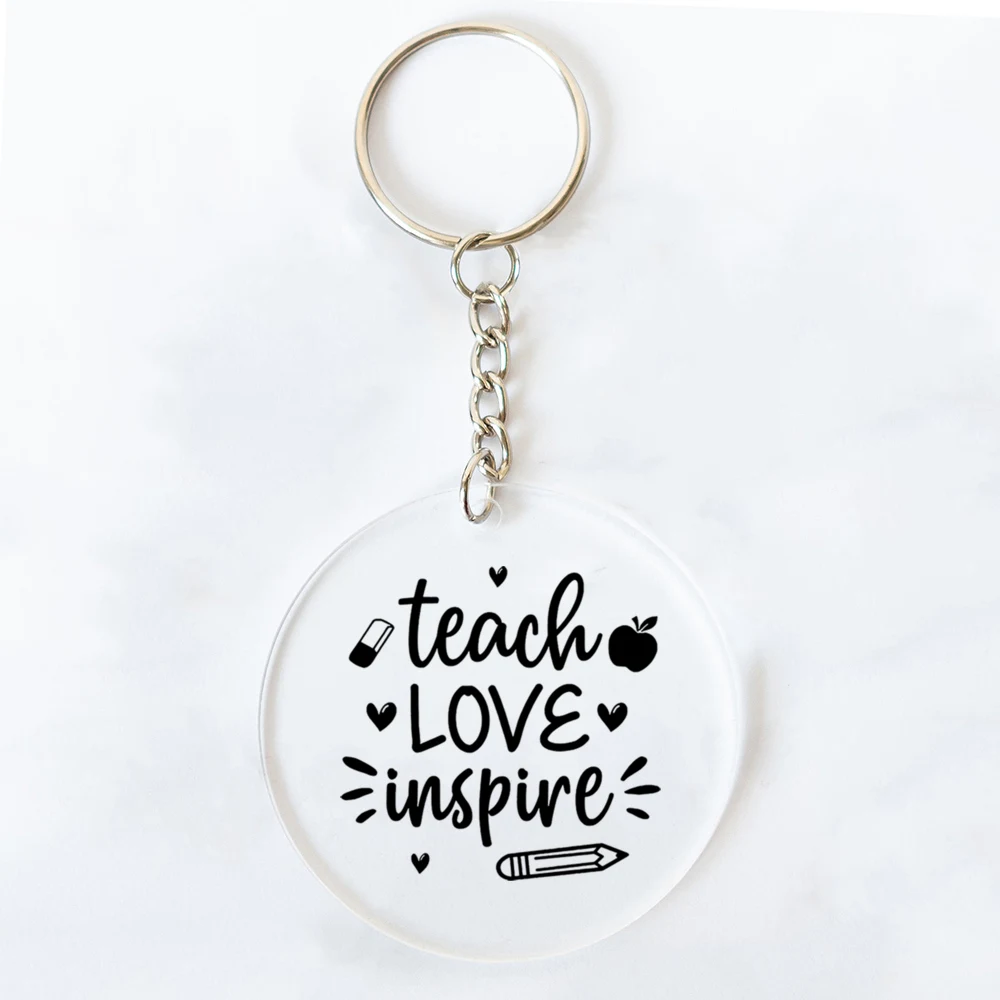 تعليم الحب إلهام التقدير المعلم المفاتيح شكرا لك المعلم حلية حلقة رئيسية المفاتيح المعلم هدية عيد