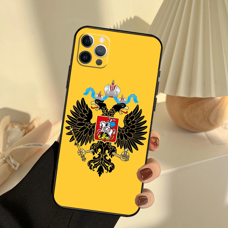 poccnr russia flag Case For iPhone 11 12 13 14 15 16 Pro Max Cover For iPhone 13 12 Mini XR X XS Max Plus